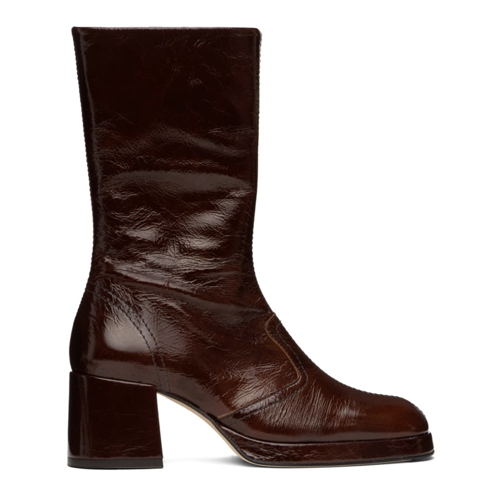 Miista Brown Heeled Boots